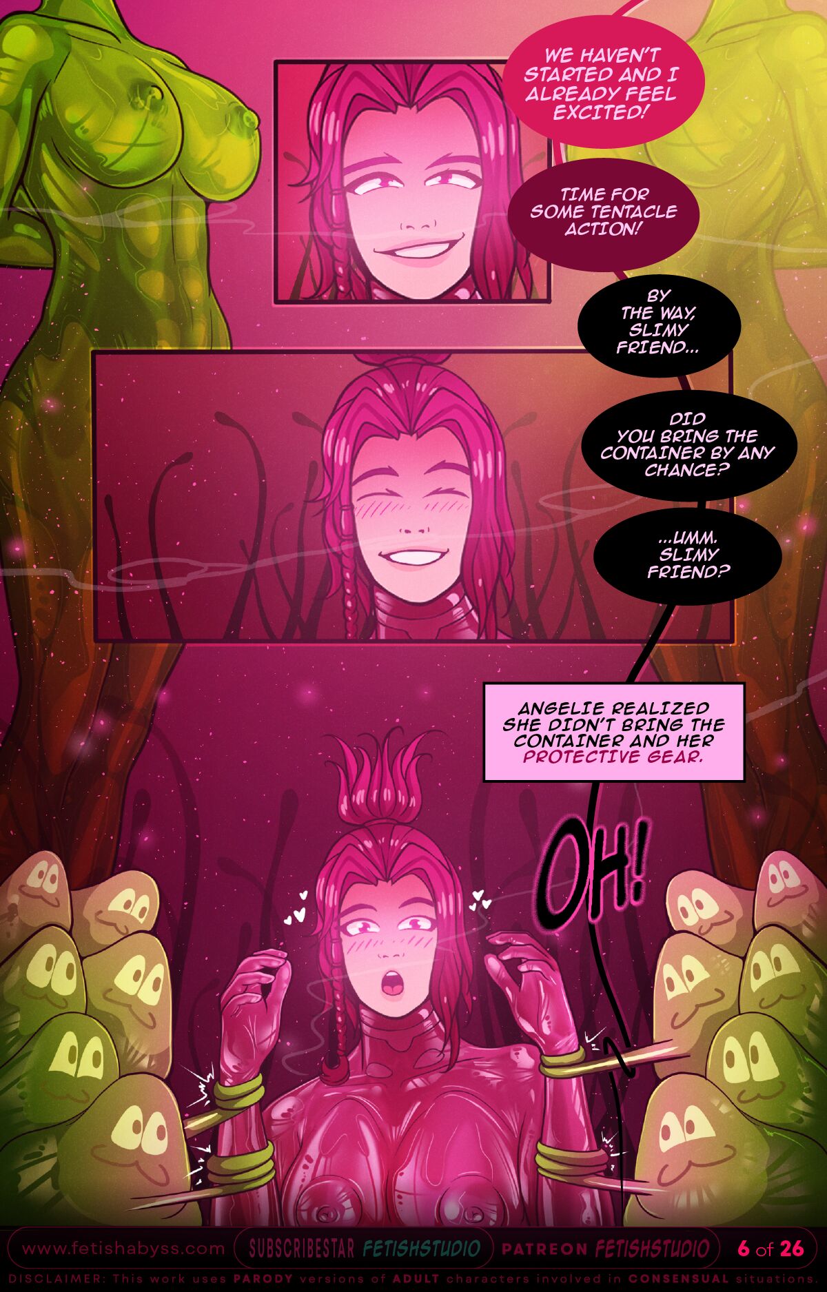 SLIME TENTACLES LATEX PLANT ENCASEMENT FETISH ABYSS 4 Page 8