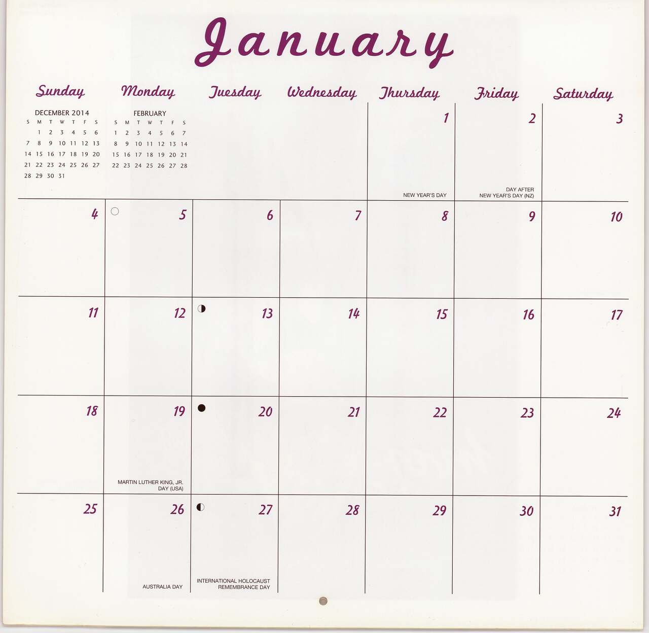 American Beauties Cale 2015 Calendar page 3 full