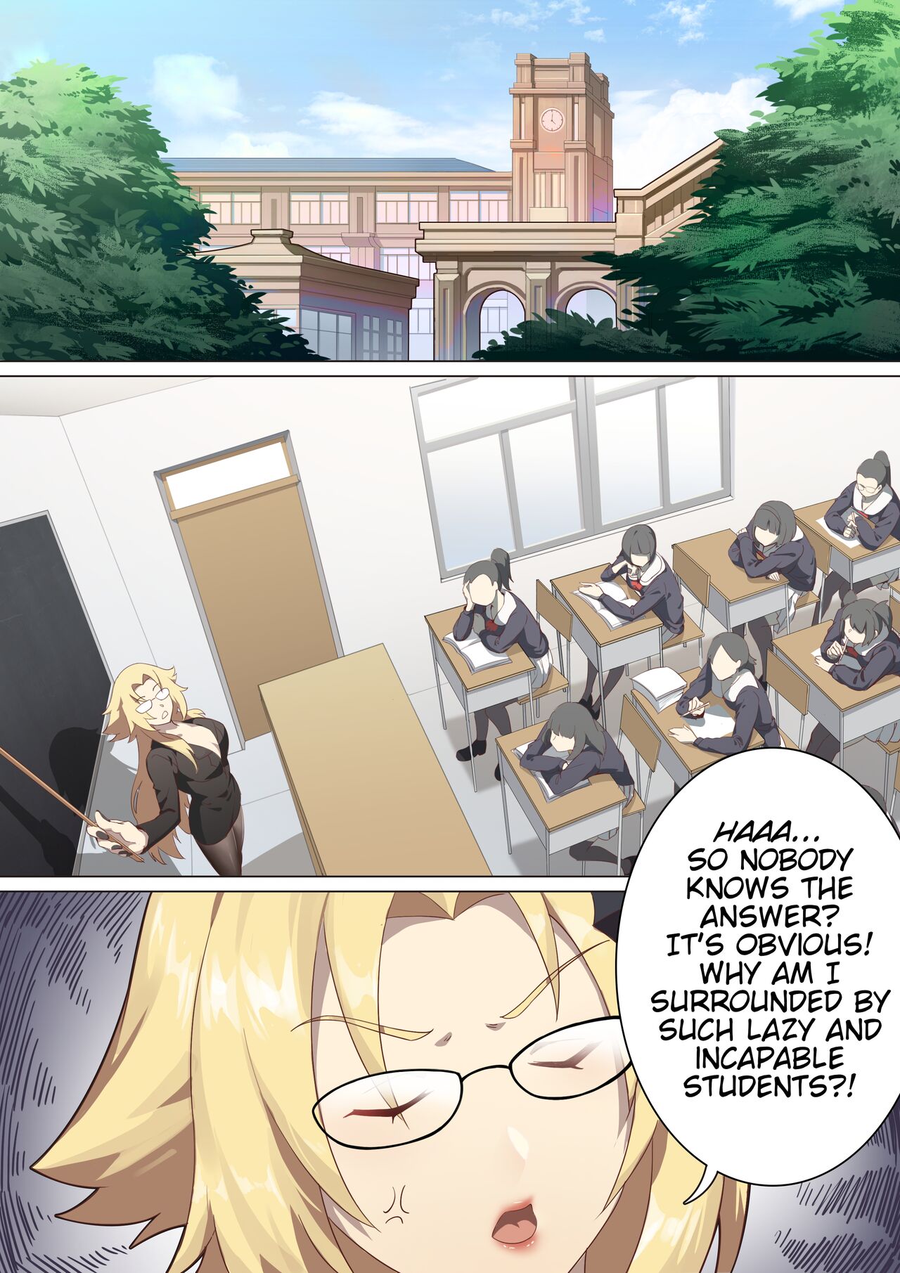 Werewolf Girl Academy page 1 full