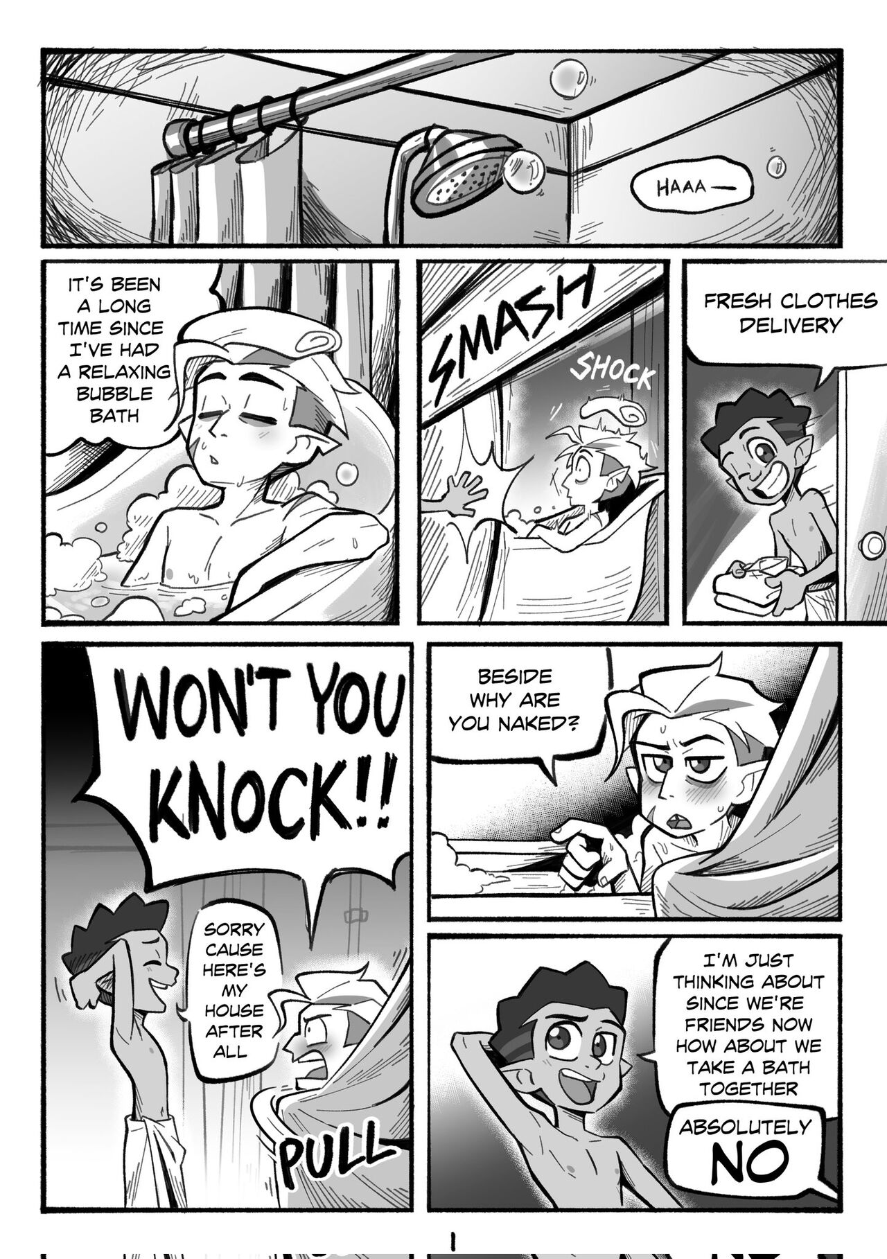 Guster: Bubble Bath page 1 full