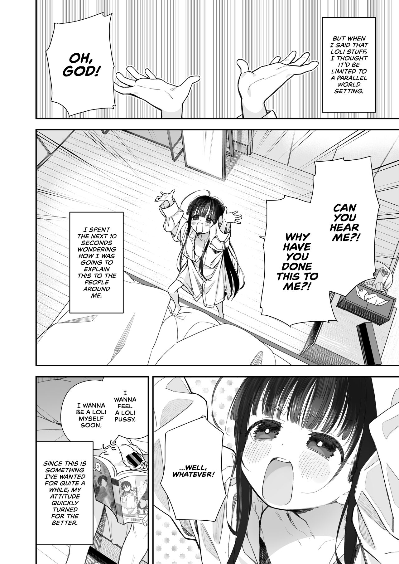 TS Loli Oji-san no Bouken Onanie Hen | The Adventures of an Old Man Who Was Gender-Swapped Into a Loli ~Masturbation Chapter~ page 5 full