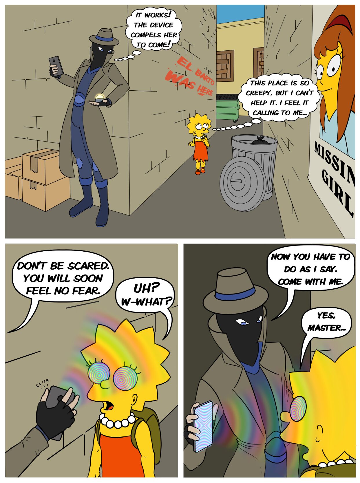 Lisa hypnotized pet The simpsons page 1 full