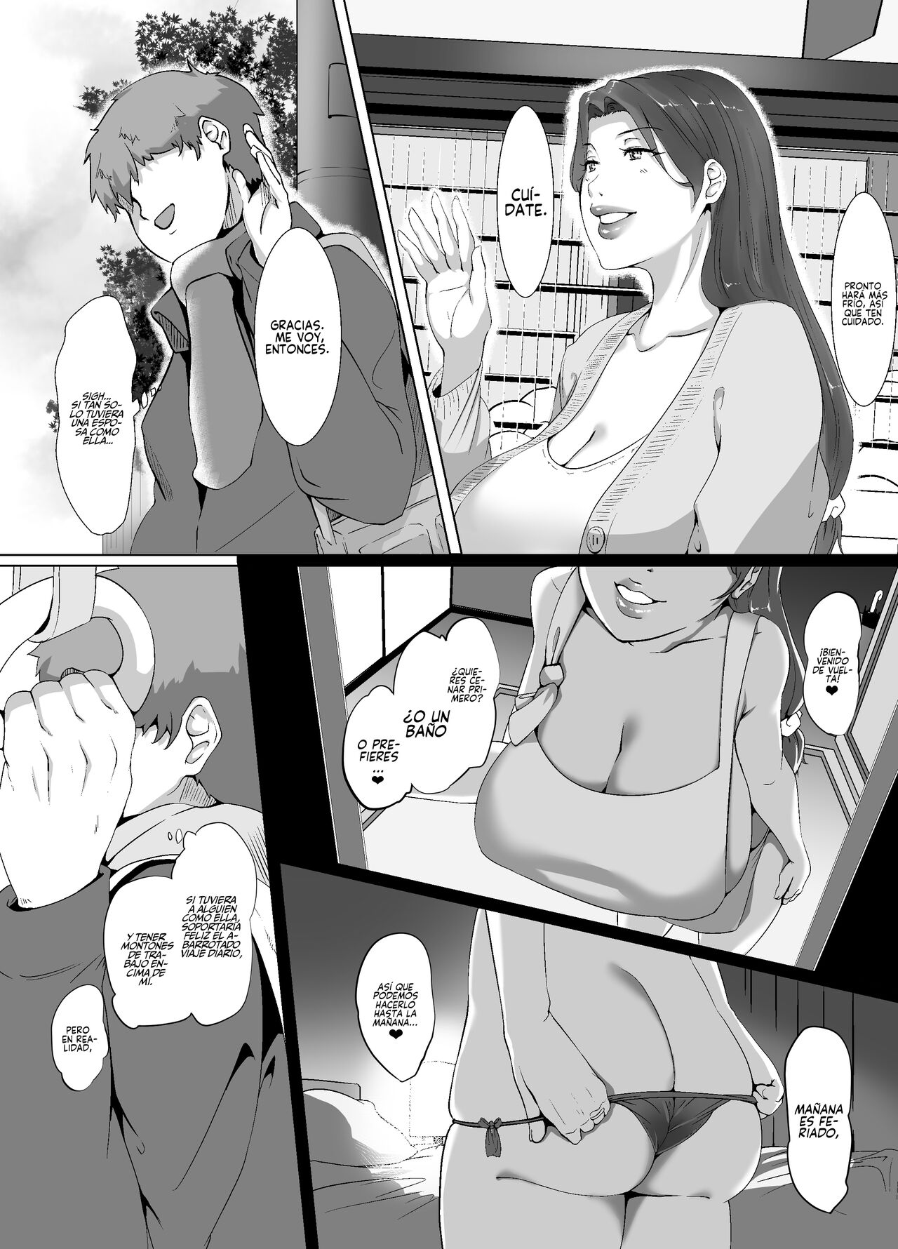 Seiya wa Otonari no Oku-san to | Pasando la Víspera Navideña con la ama de casa de al lado page 4 full