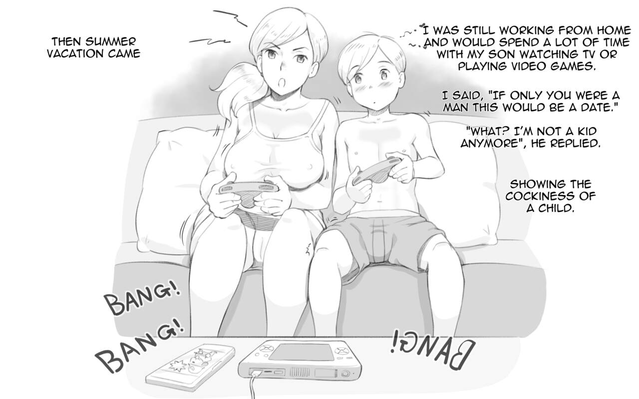 Jitaku Taiki de Musuko to Nakayoku Natta Hahaoya no Hanashi | How a mother and son got along during home quarantine page 7 full