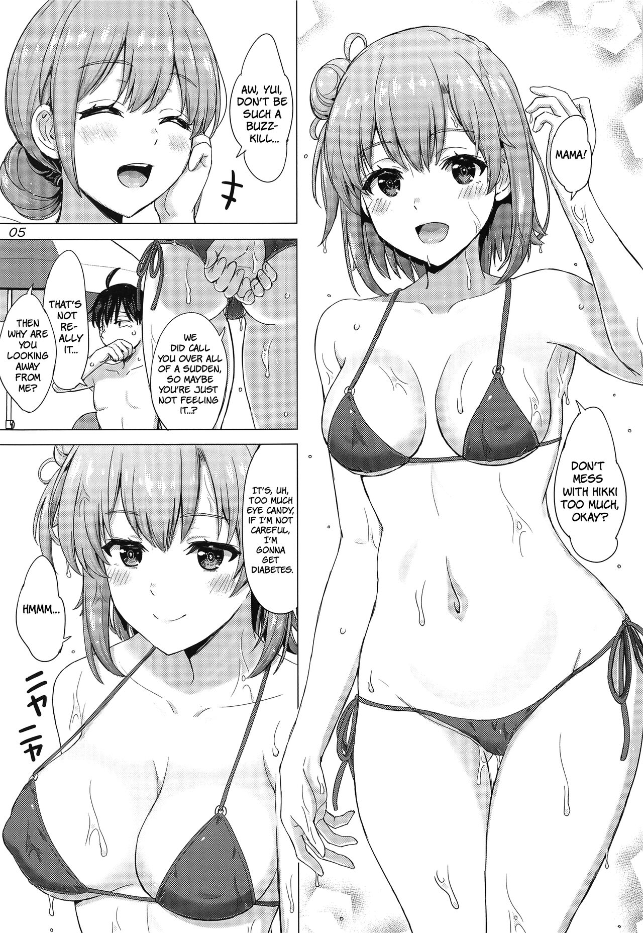 Jounetsuteki na Natsu no Resort o Yuigahama Oyako to. | A Passionate Summer Resort with the Yuigahamas. page 4 full