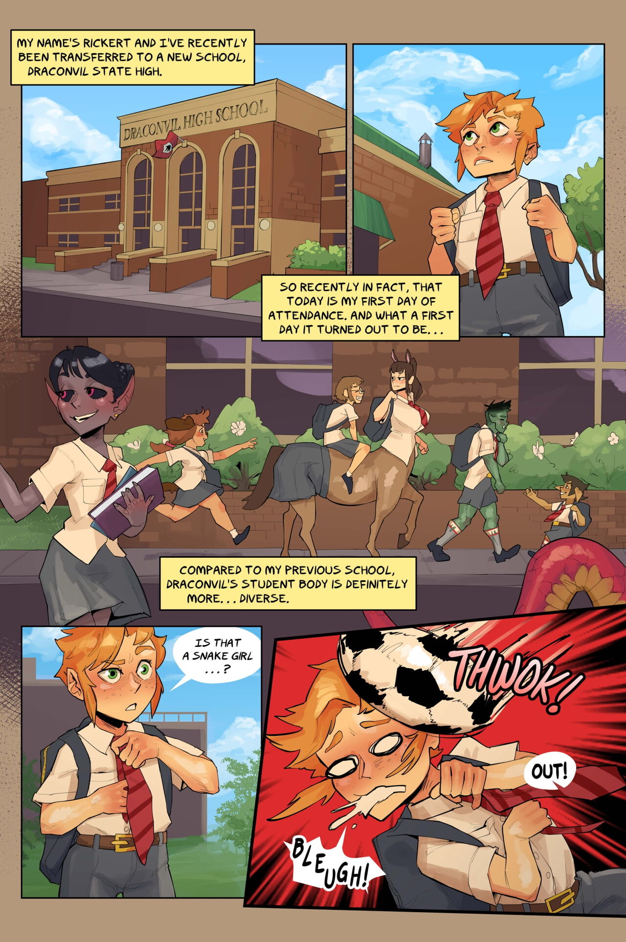 A Boy & His Familiar: School Days | Ch1: Ain't that A Kick in the Head page 2 full