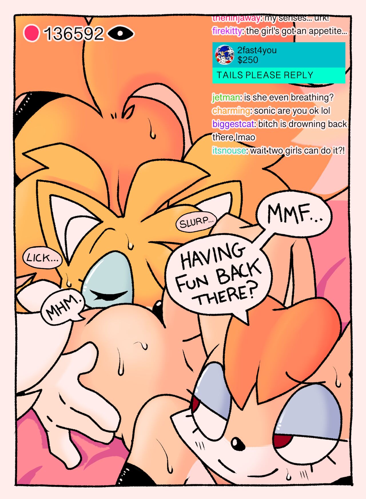 Tails' Spectacular Boob Heist! page 7 full
