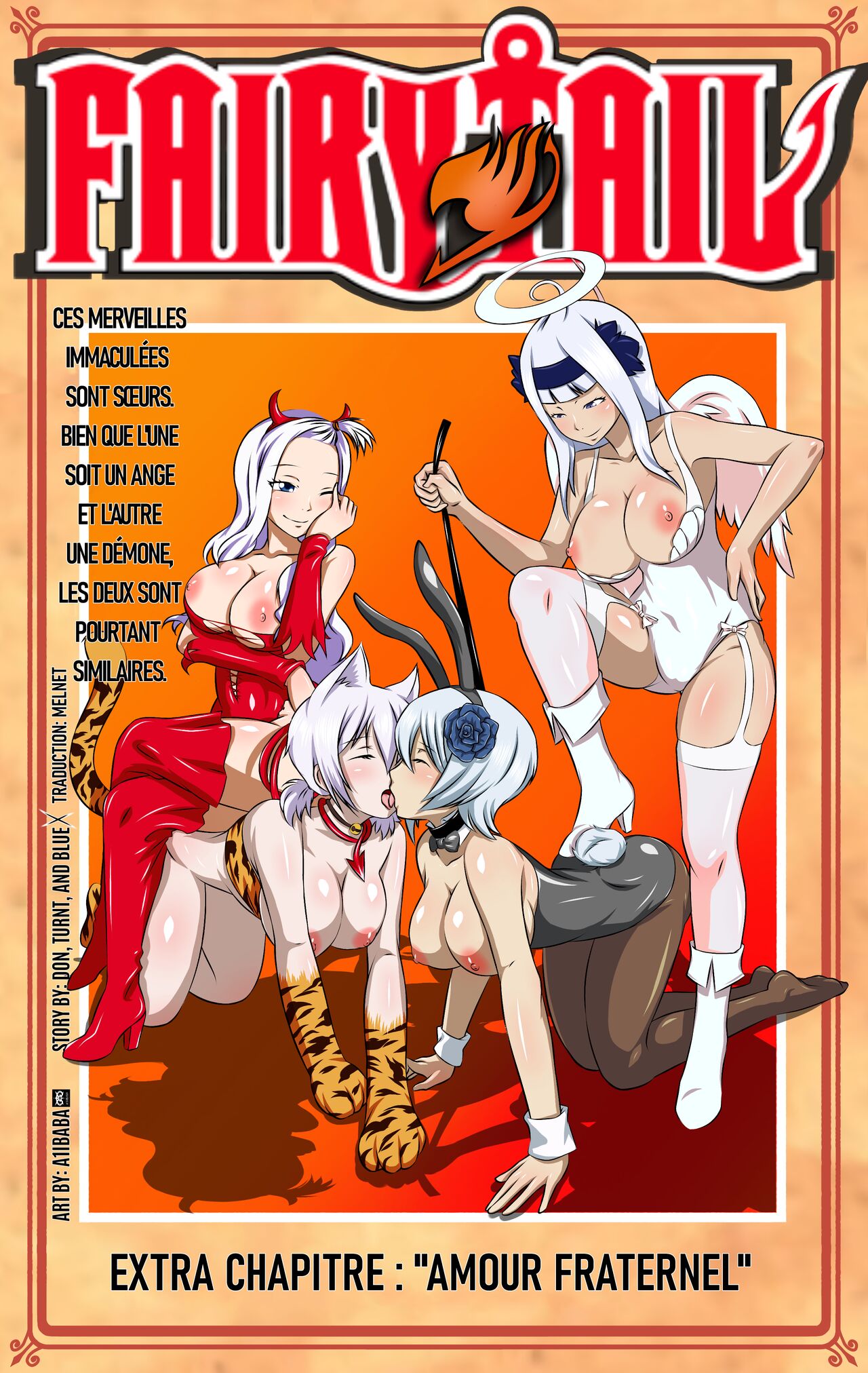 Sisterly love- Fairy tail parody Doujin page 1 full
