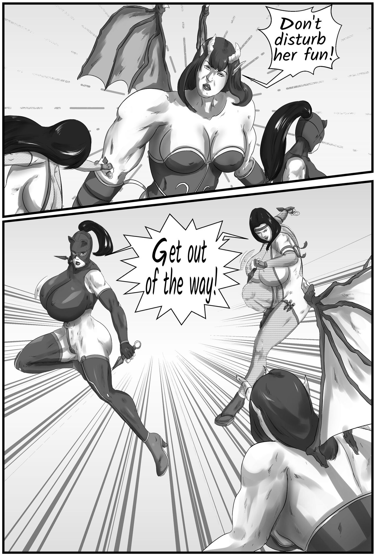 Super Heroines XXX The Invasion of the Underworld Part Two page 9 full