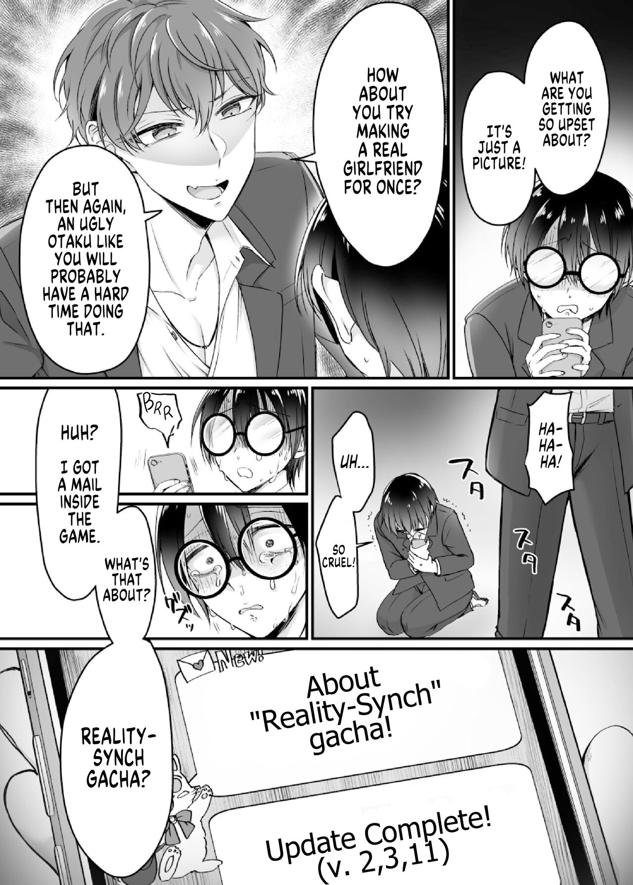 Genjitsu Douki Gacha Nekura Otaku no Yome Chara ni Saserareta Ore | Reality-Synch Gacha How I got Turned Into The Waifu of a Gloomy Nerd page 4 full