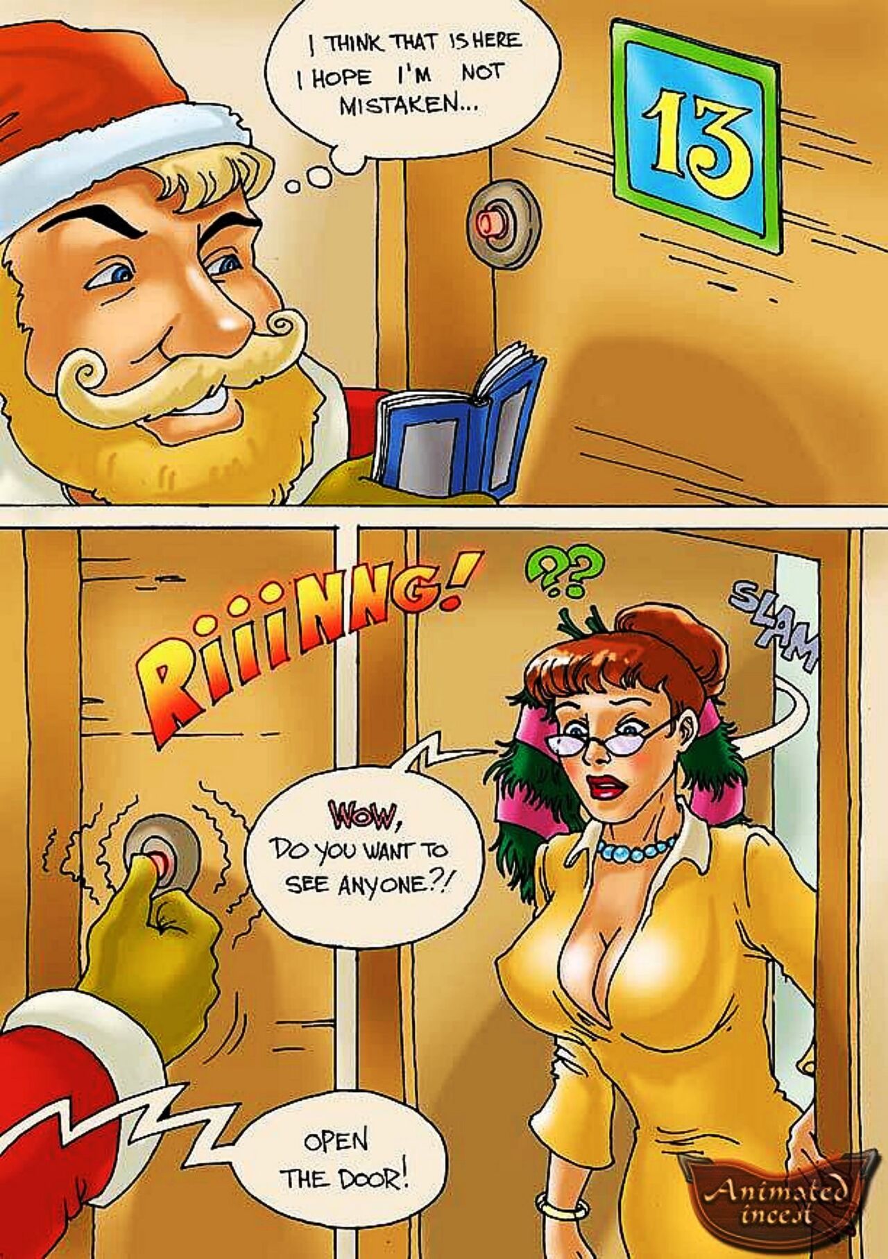 Animated Incest - Fuck me Santa page 2 full