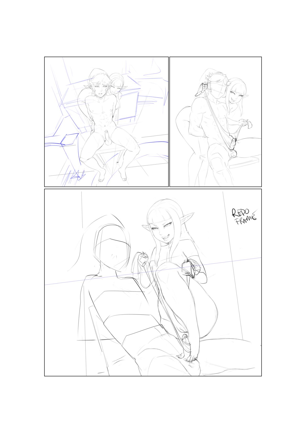 Unfinished Zelda Comic page 1 full