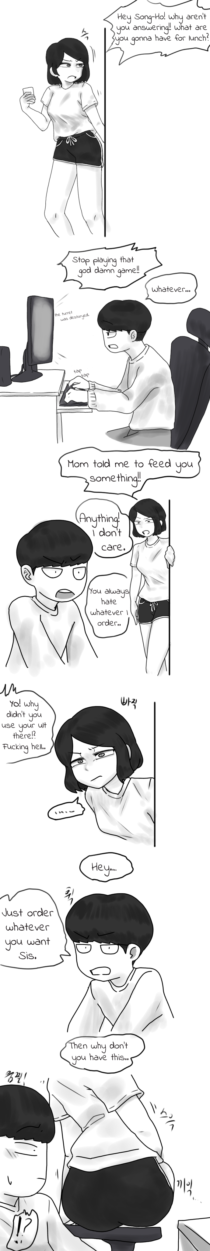 Sister And Brother - Feeding my Brother page 1 full