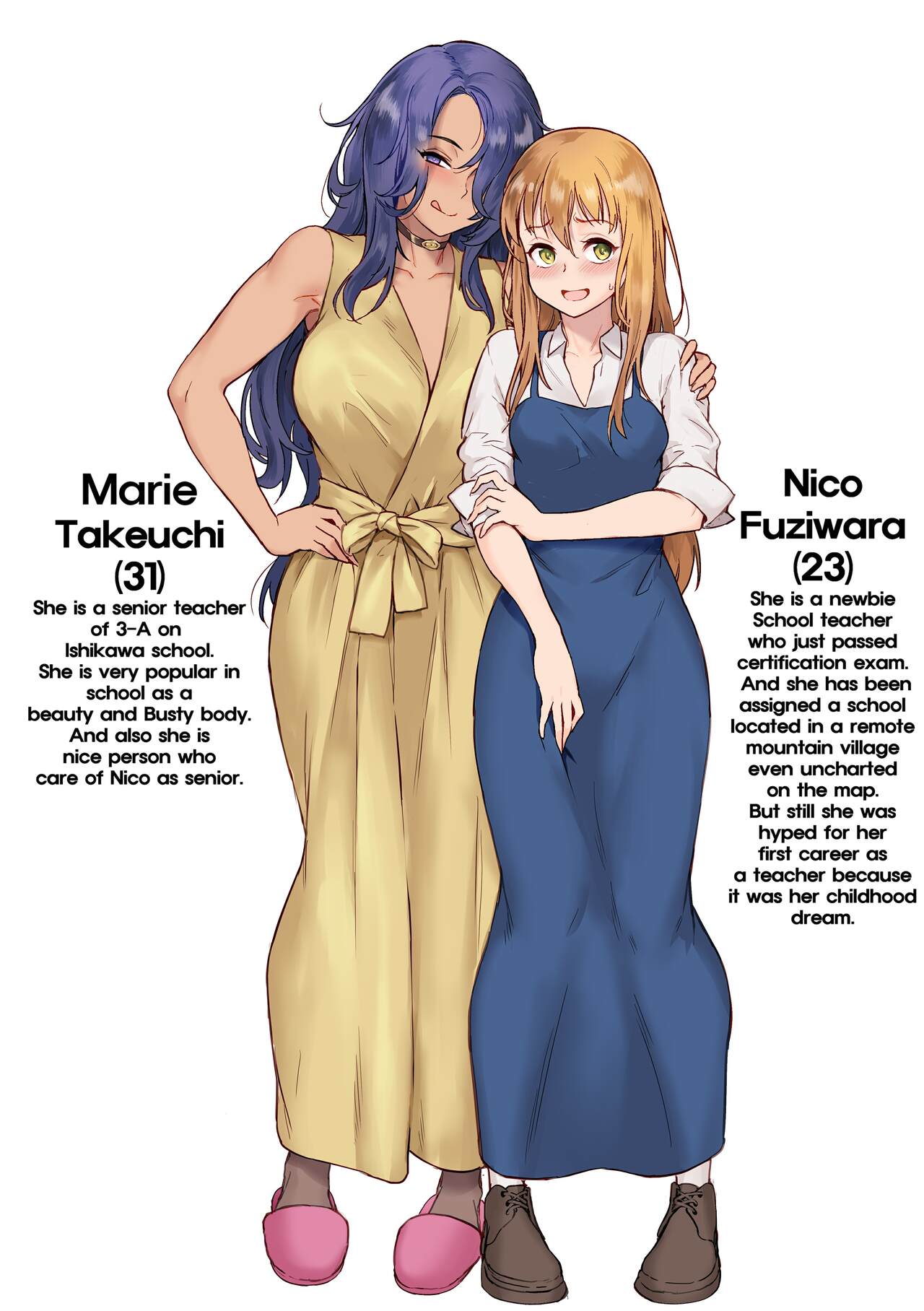 The Newbie Teacher Miss Fujiwara's Suspicious Diary Character Settings page 4 full