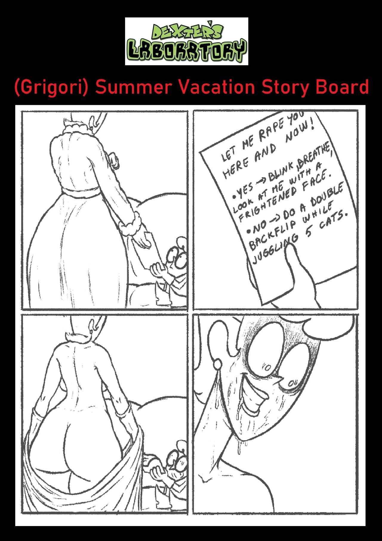 Dexter's Laboratory & GregArt Grigori Porn Comic Intro Pages page 6 full