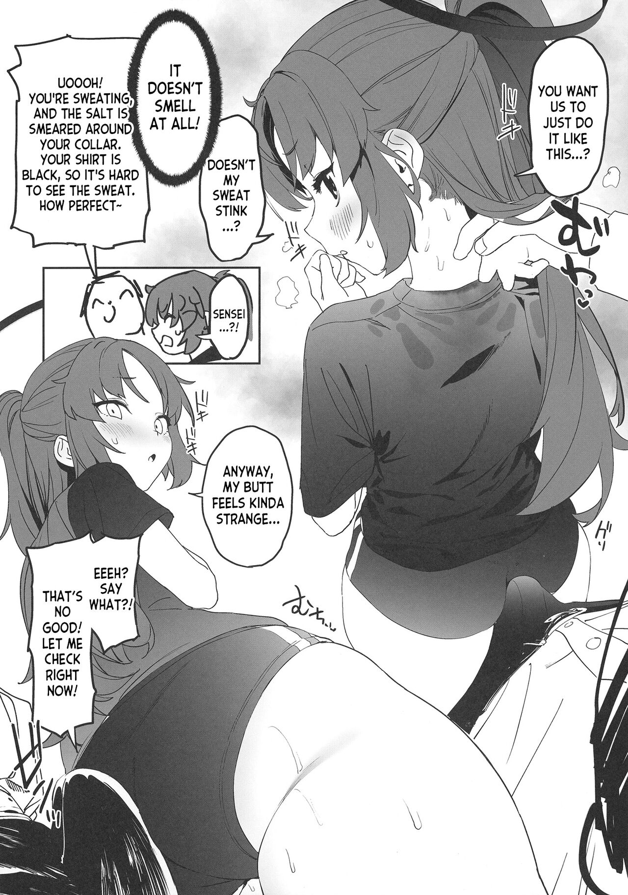 Shimi Ase Yuuka no Mure Momo Manko page 6 full