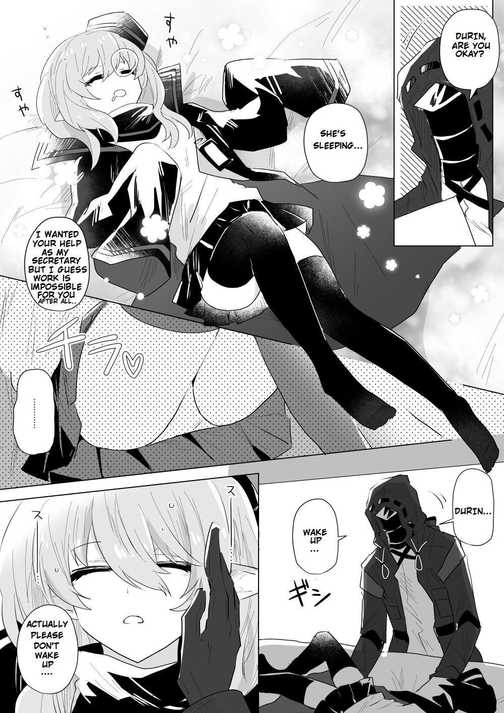 iwashi80 Doctor laying hands on sleeping Durin page 1 full