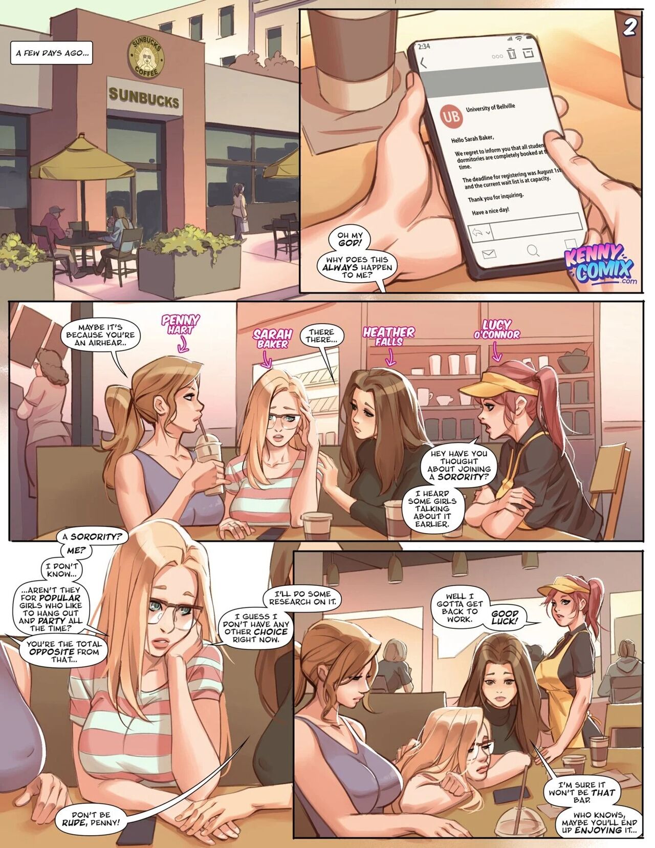 Naughty Sorority: The New Pledge page 3 full