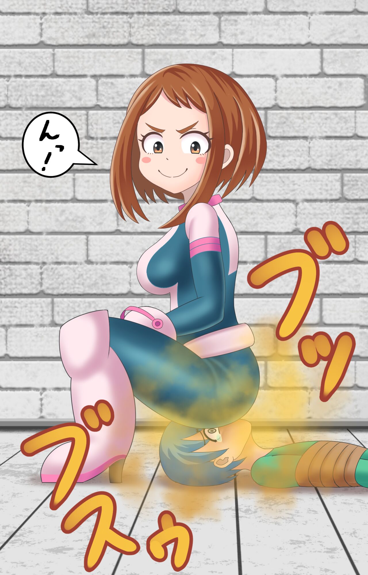 Ochako's Fart Punishment Academia page 10 full