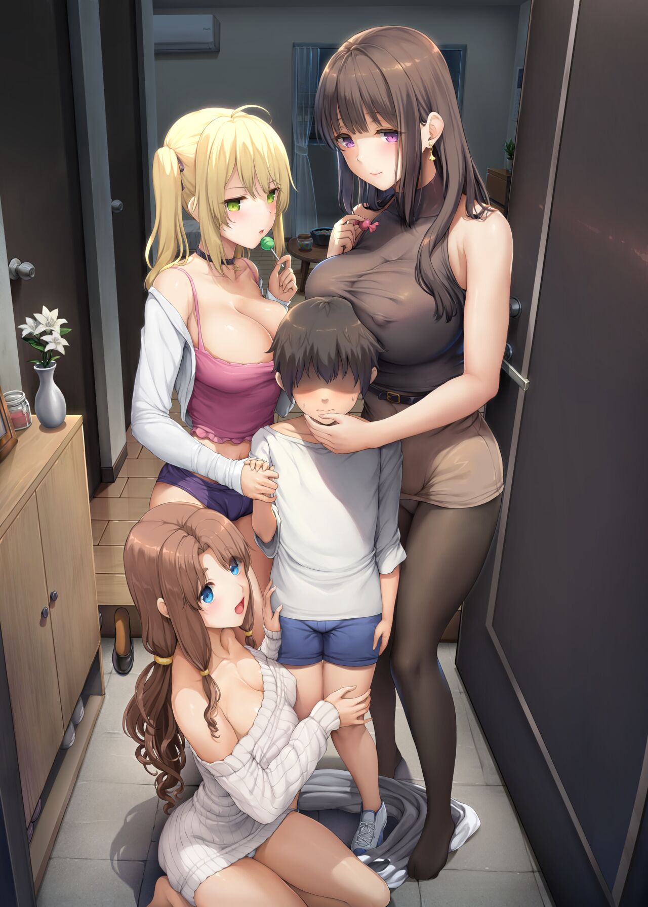 Sanshimai no Love Party CG 1-4 page 1 full