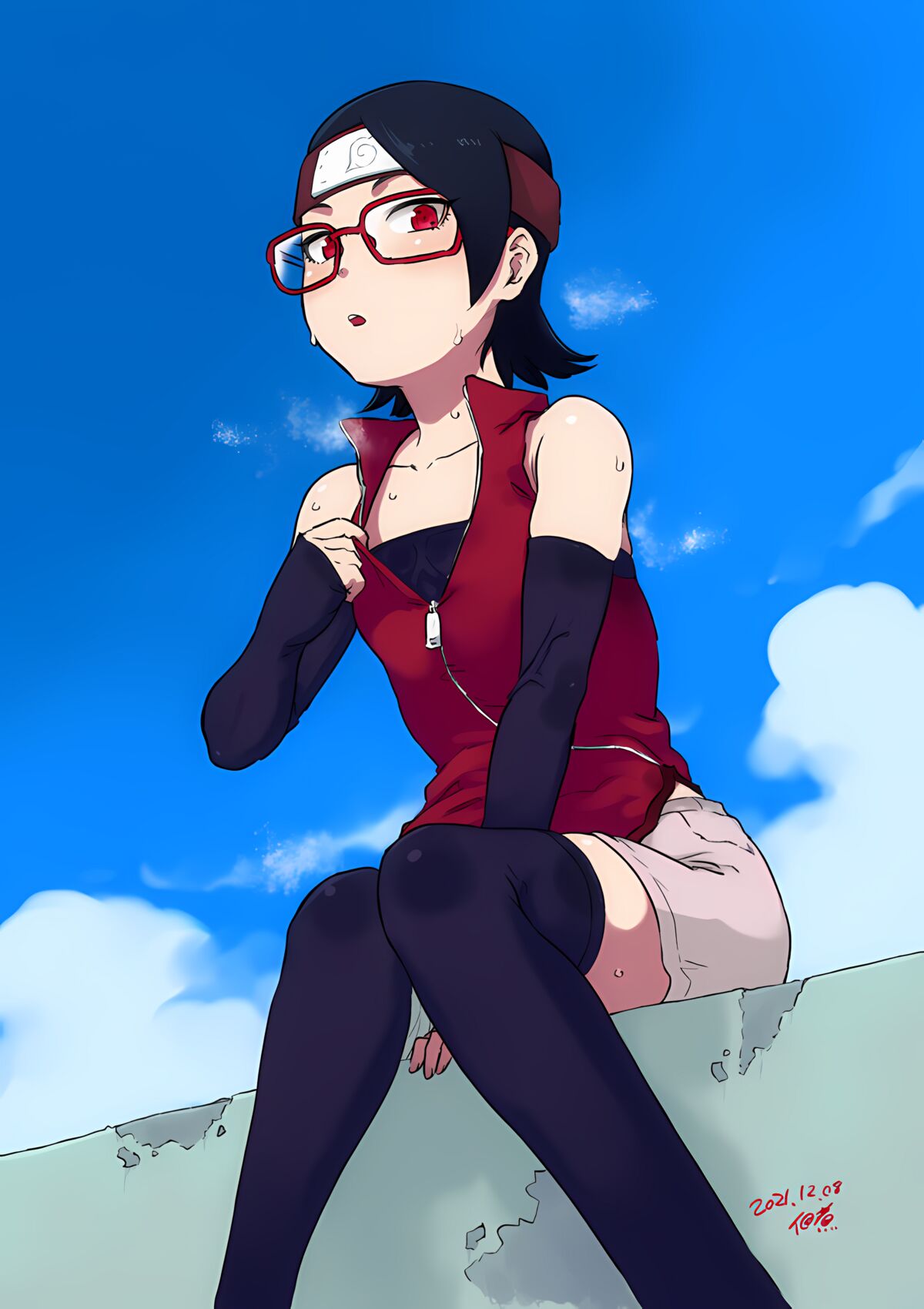 佃煮  Tsukudani_ - Sarada Uchiha and Friends page 3 full
