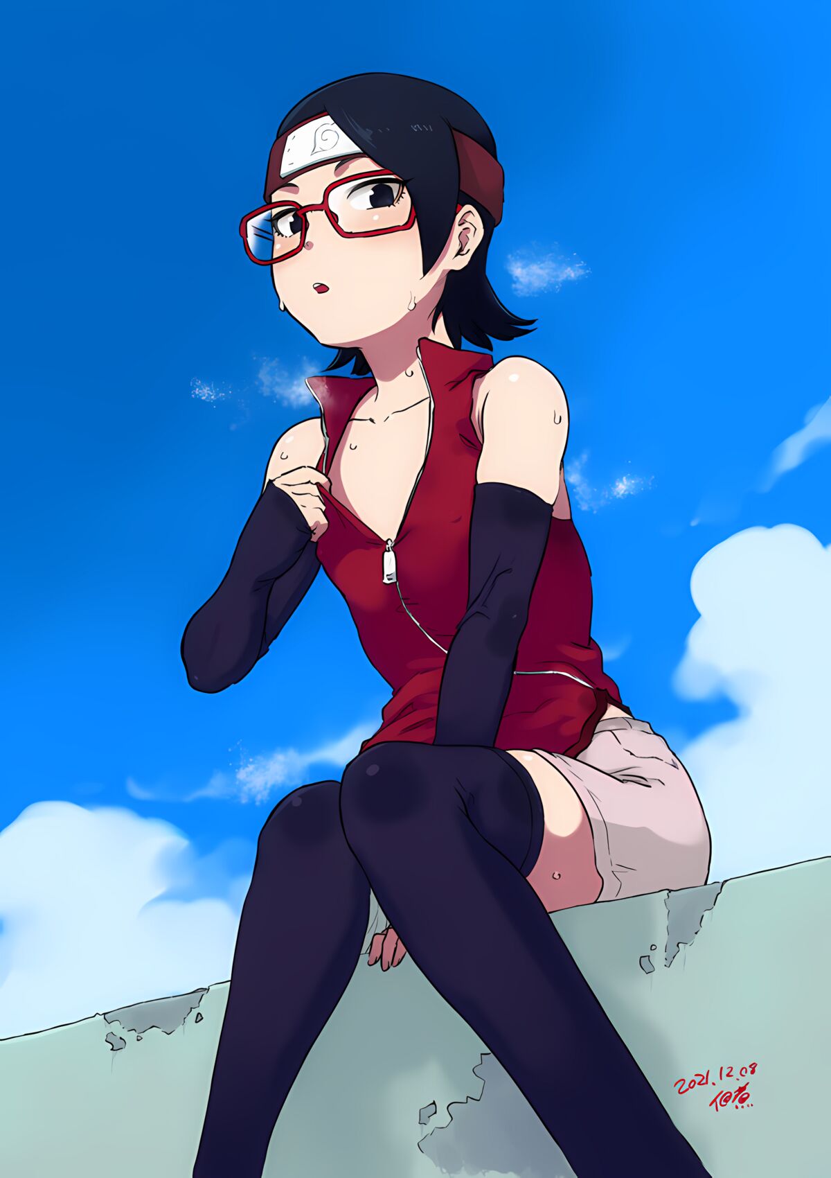 佃煮  Tsukudani_ - Sarada Uchiha and Friends page 4 full