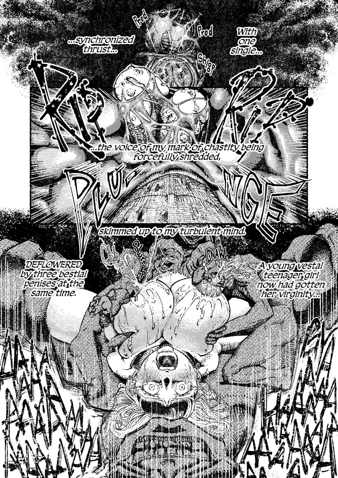 The Record of Greened Pearls ~The Bestial Gangbang of a Buxomly Senxual  Acolyte Girl~ - Page 10 - IMHentai