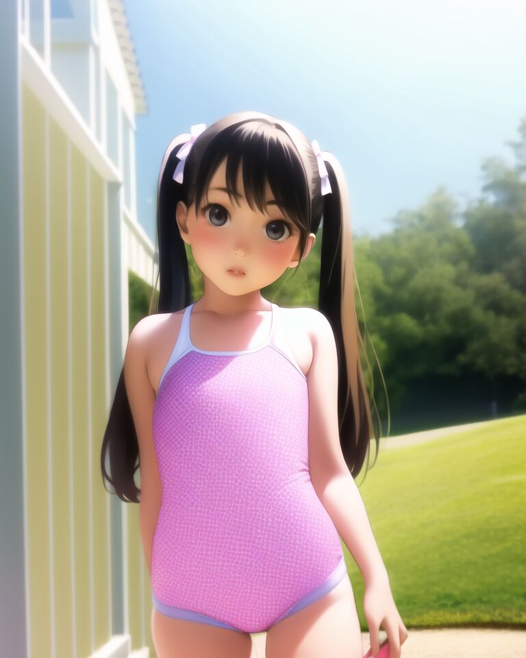 AI generated loli in swimsuit page 9 full