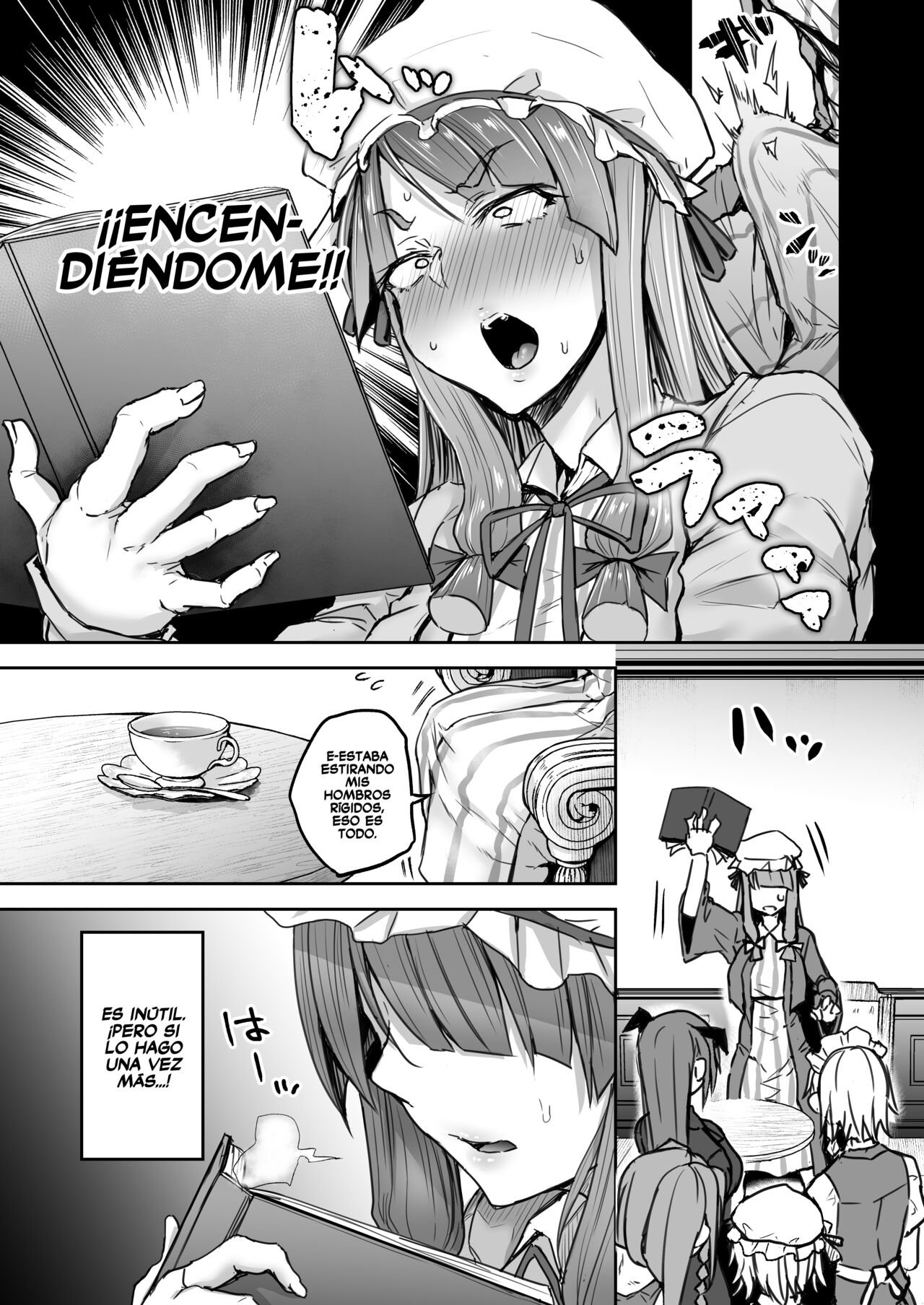 Futanari Daitoshokan ga Gihindai de Onaru Hanashi page 4 full