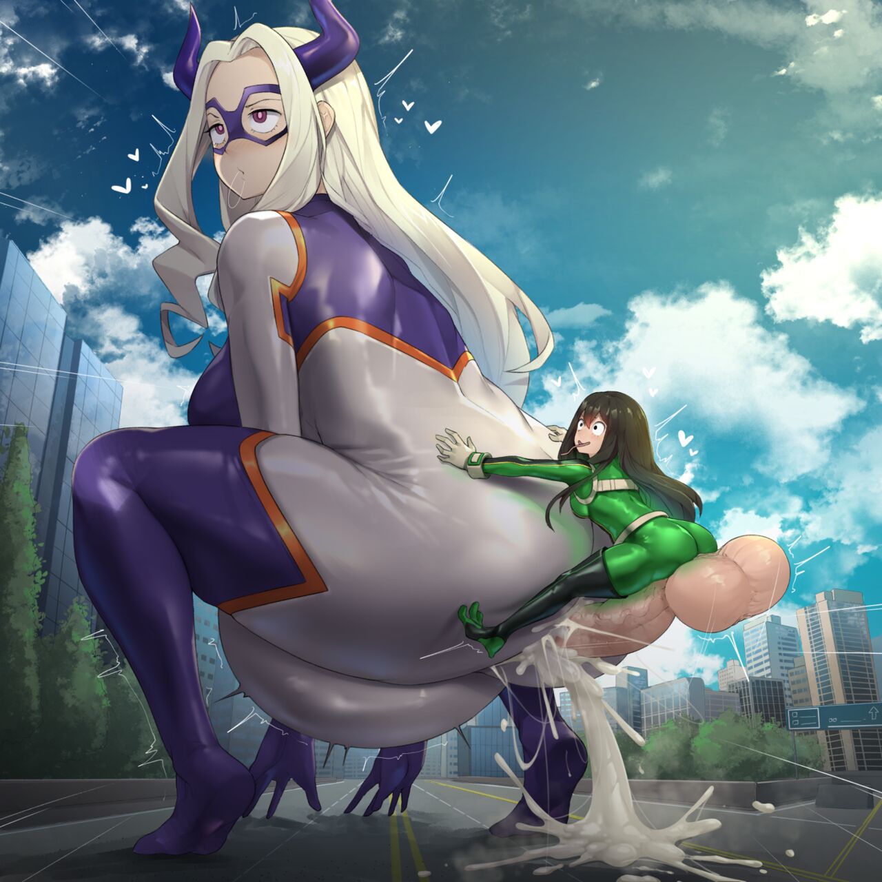 Mount Lady X Futa Tsuyu Cumflation page 3 full