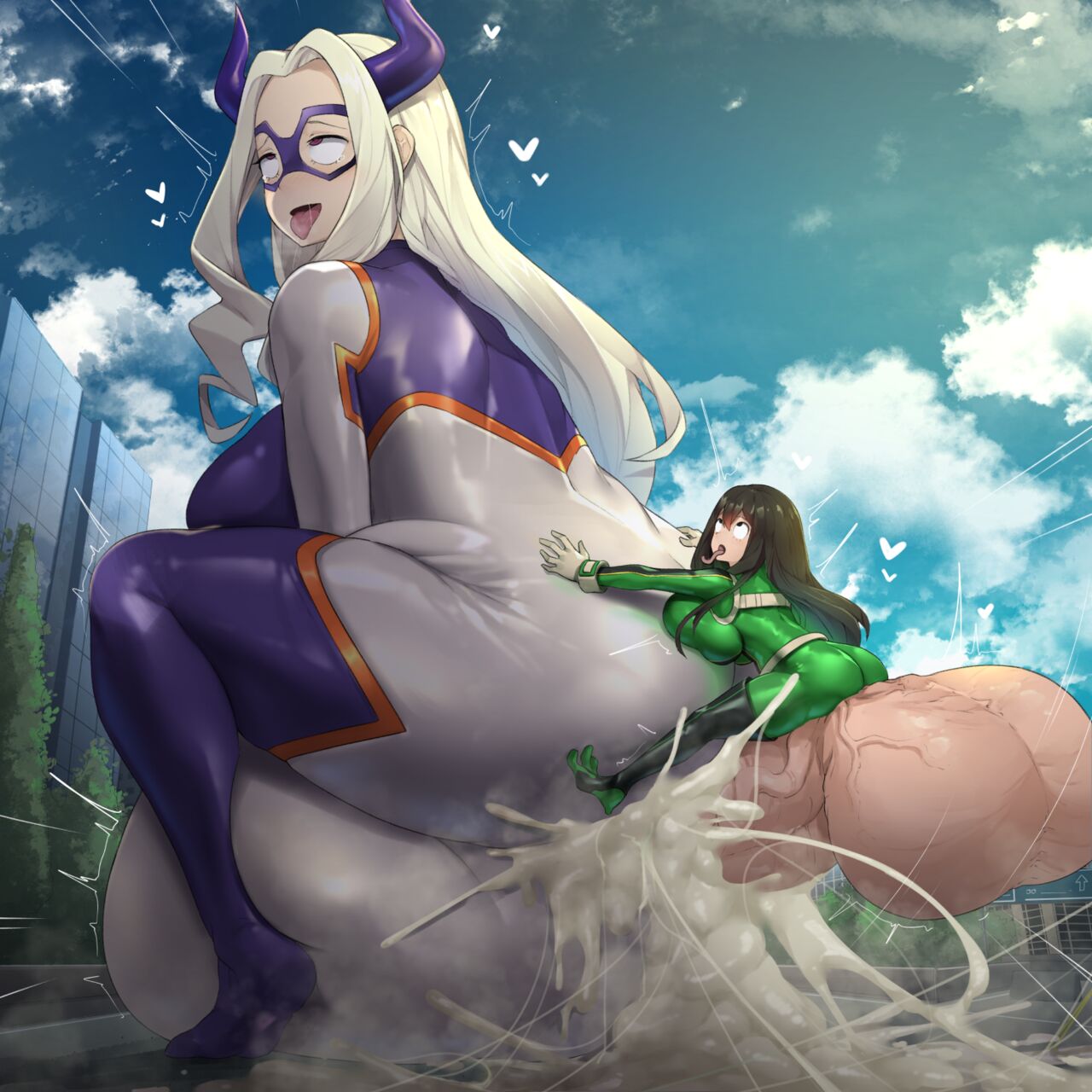 Mount Lady X Futa Tsuyu Cumflation page 5 full
