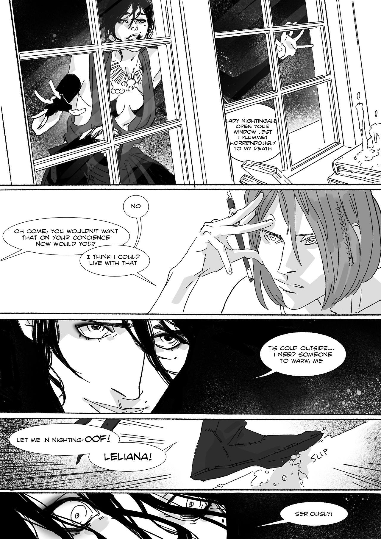 Morrigan/Leliana comic page 3 full