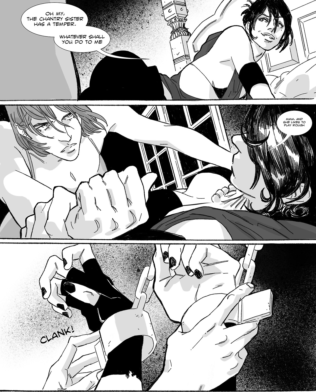 Morrigan/Leliana comic page 6 full