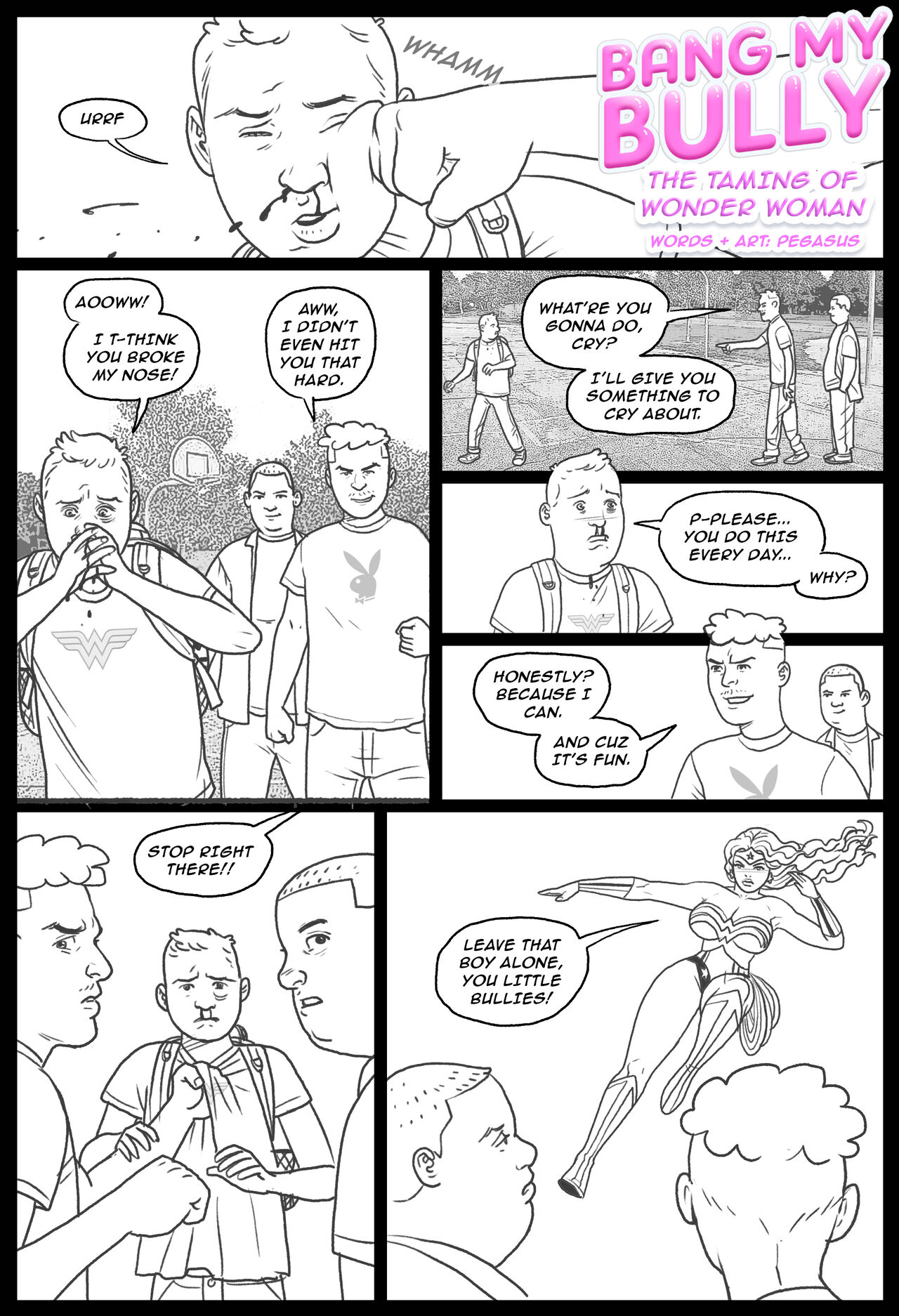 Bang my Bully 2 Wonder Woman page 1 full