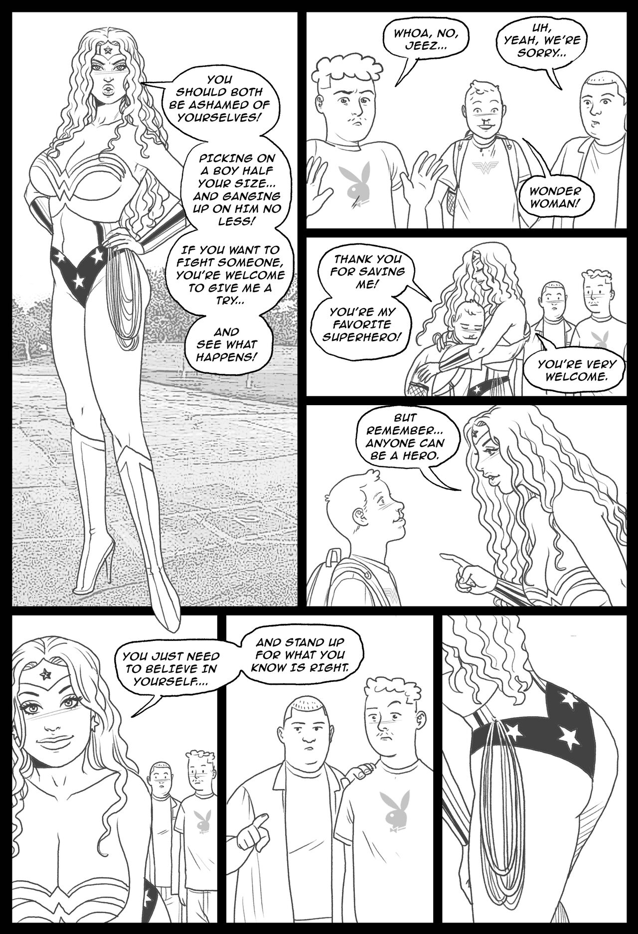 Bang my Bully 2 Wonder Woman page 2 full