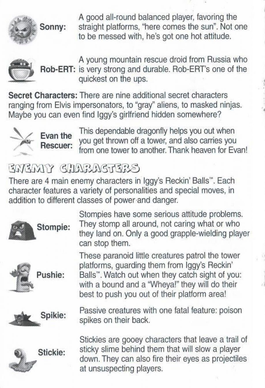 Iggy's Wrecking Balls Manual page 10 full