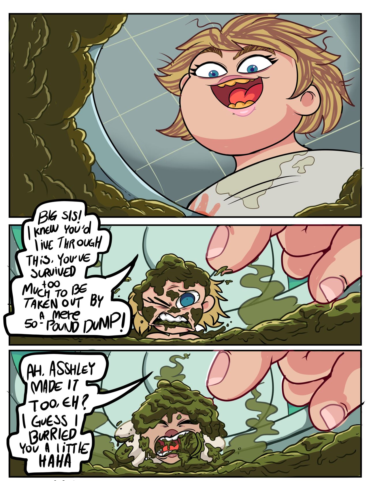BBW Giantess Little Sister: Thanksgiving Farts page 8 full