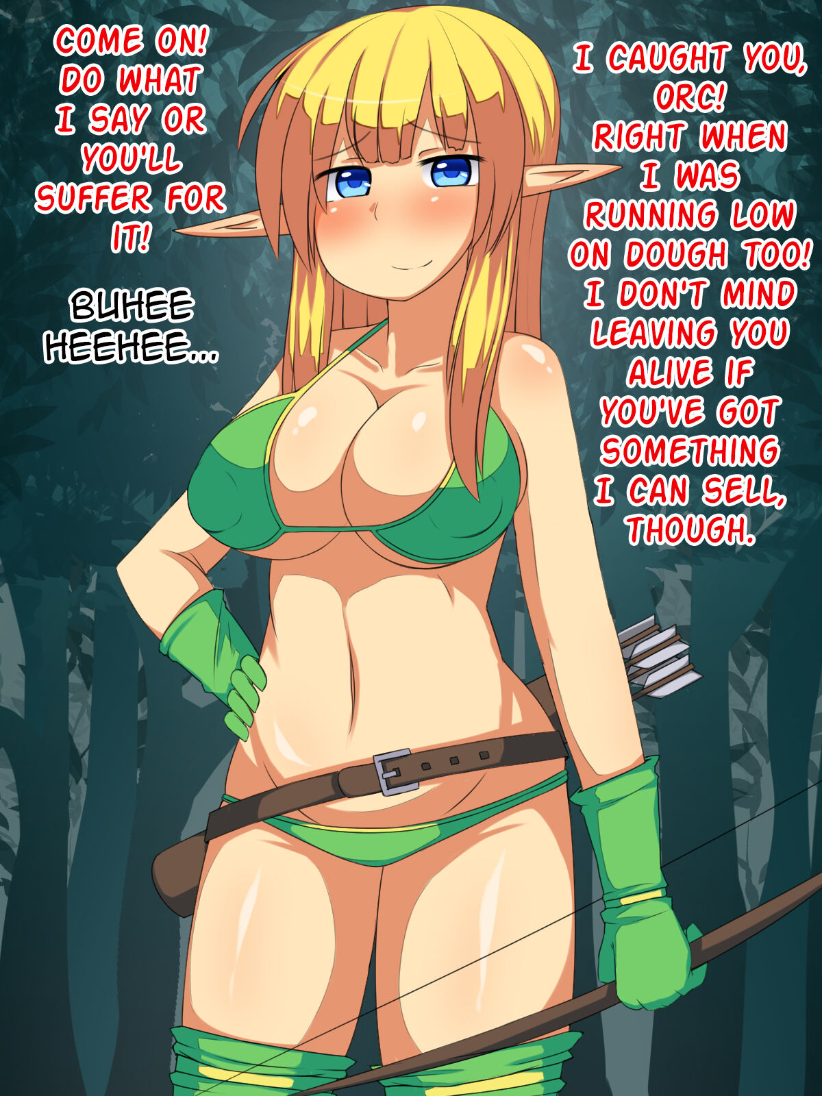 Namaiki na Elf ni Orc ga Shikaeshi Shite Onaho ni Suru Ohanashi page 3 full