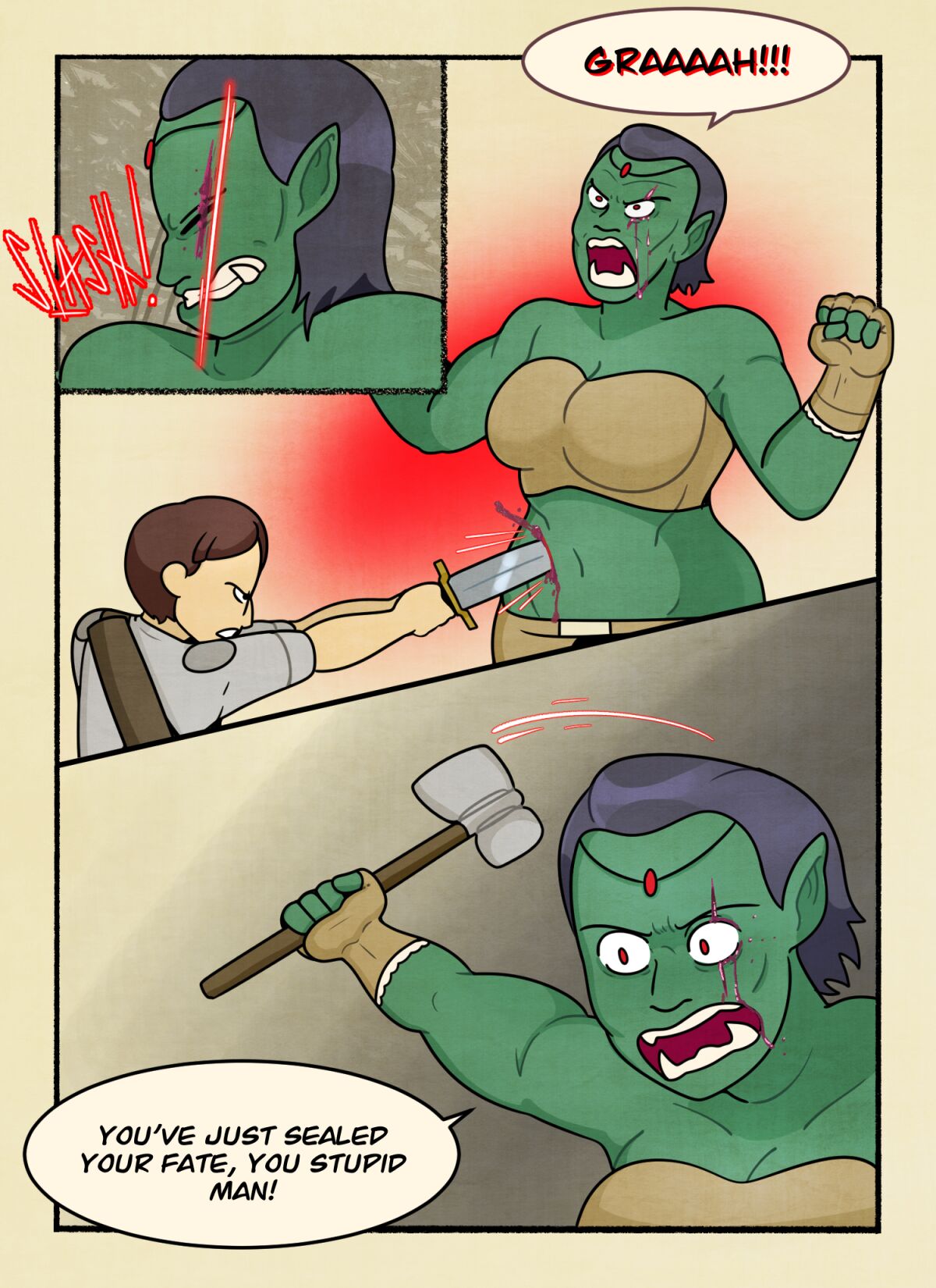 The Orc Slayer by DeadEndDraws page 8 full