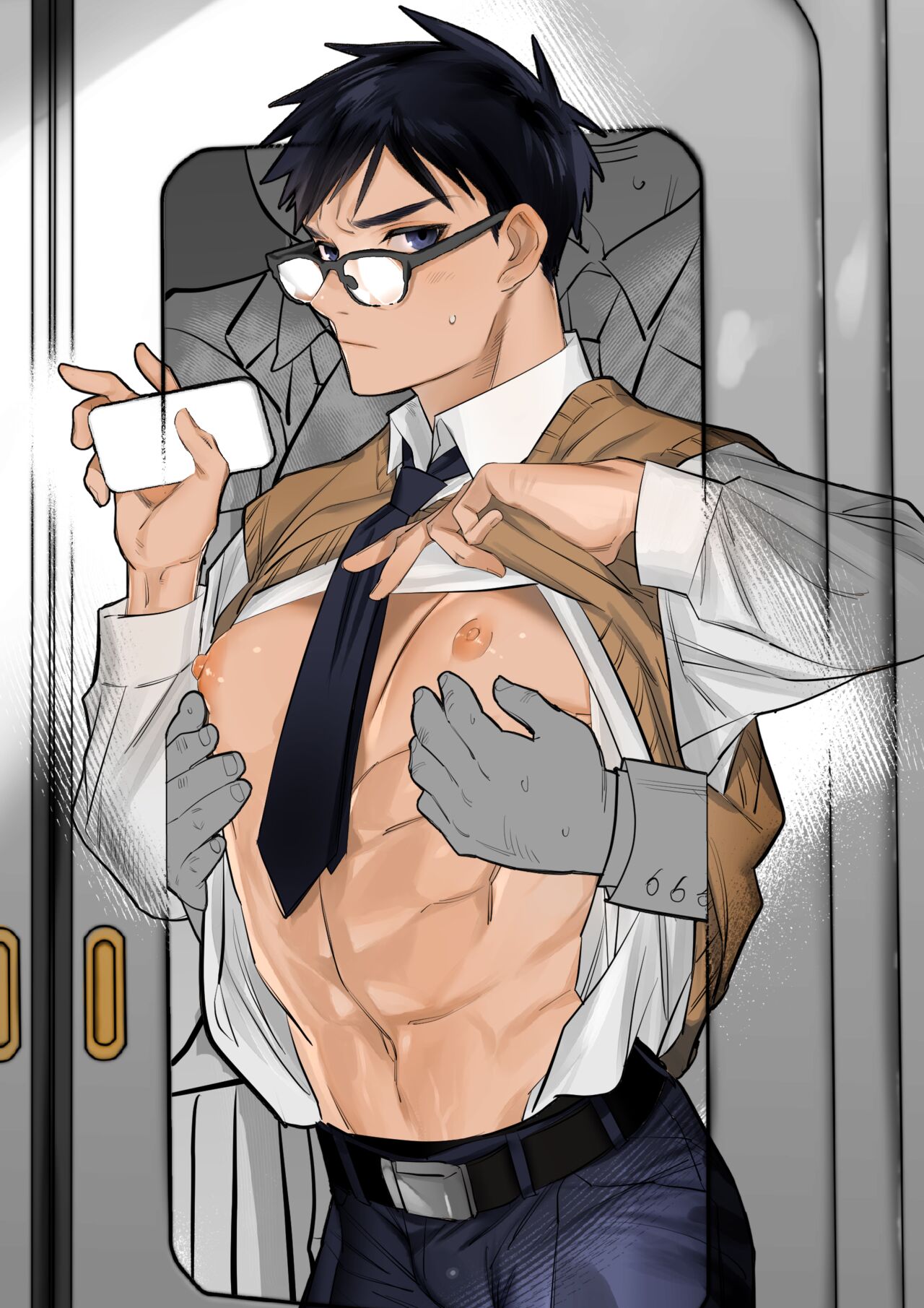 痴漢にじっくり乳育されるDK page 3 full