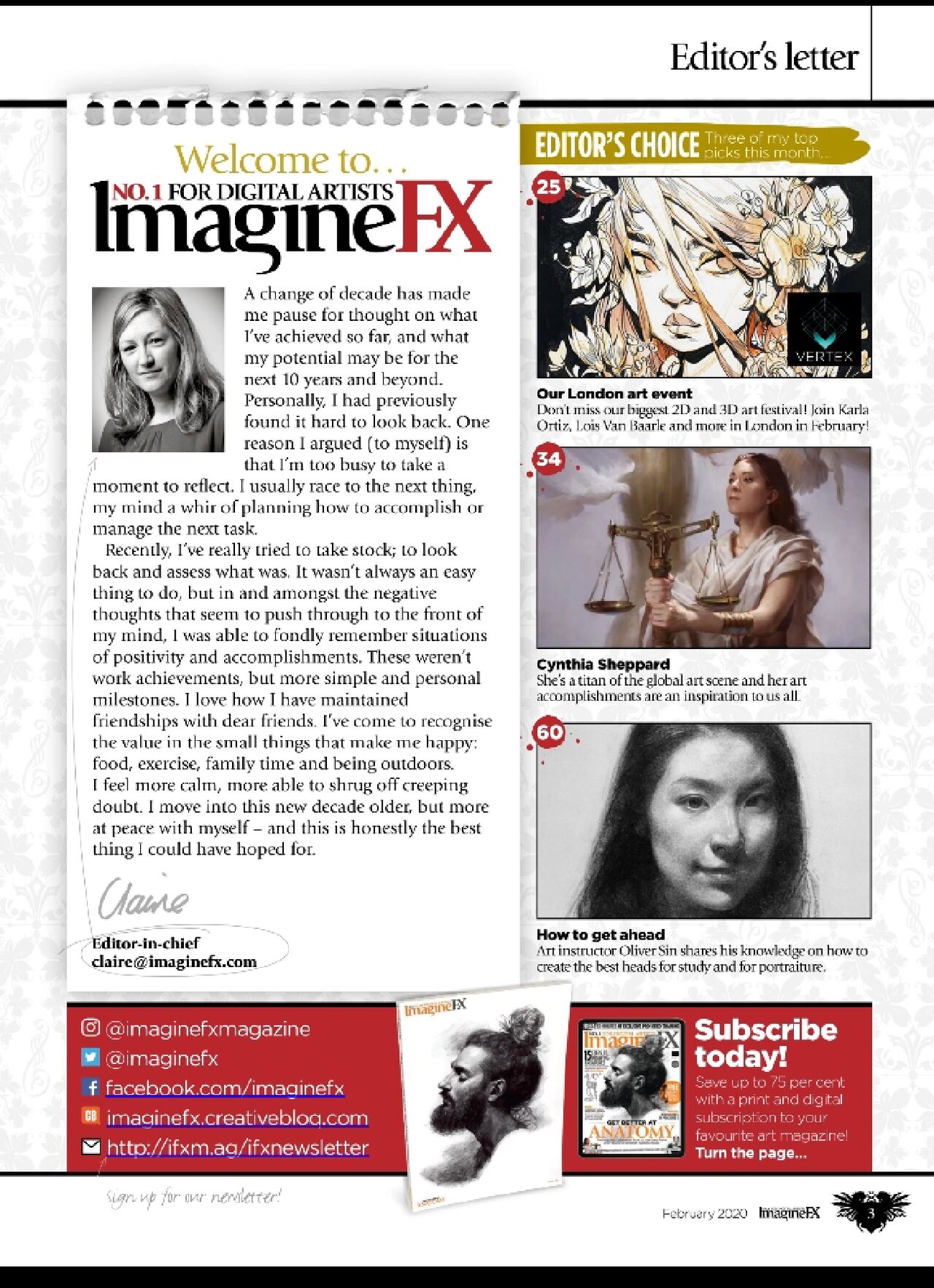 ImagineFX 2020-02 - Get Better At Anatomy page 2 full