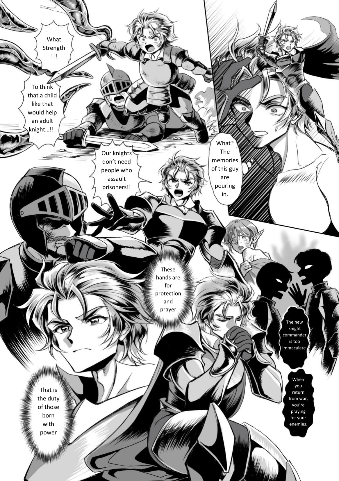 Hyoui Kan Kishi Stallion Kimo Otoko ni Nottorare Buzama Zecchou! | Possessed Knight Stallion -Taken Over By Disgusting Man Raped and Climaxes Unsightly- Ch. 1 page 9 full