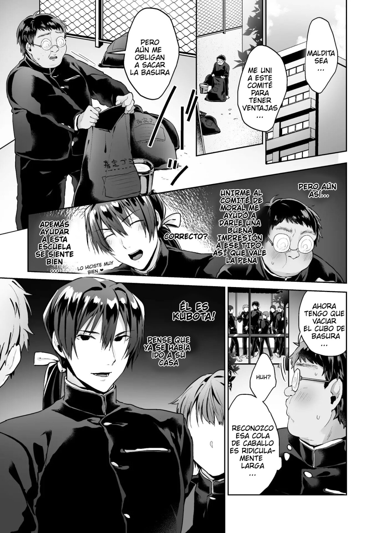Zenkou Seito Akogare no Fuuki Iinchou ga Dosukebe Maso Datta no Daga!? Ch. 3 page 1 full