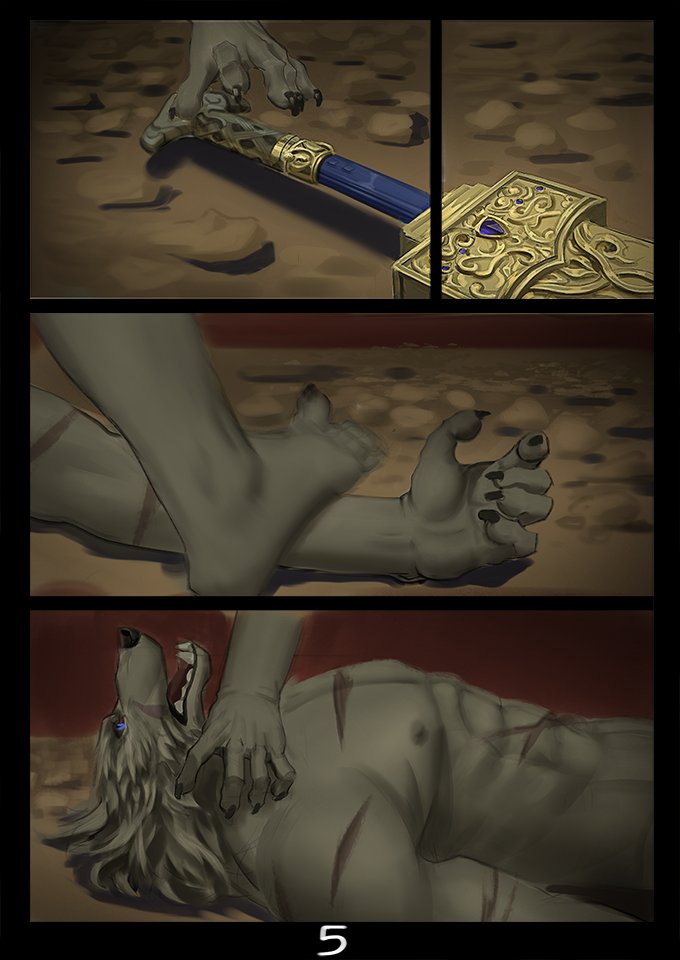 A shadow, baleful one page 6 full
