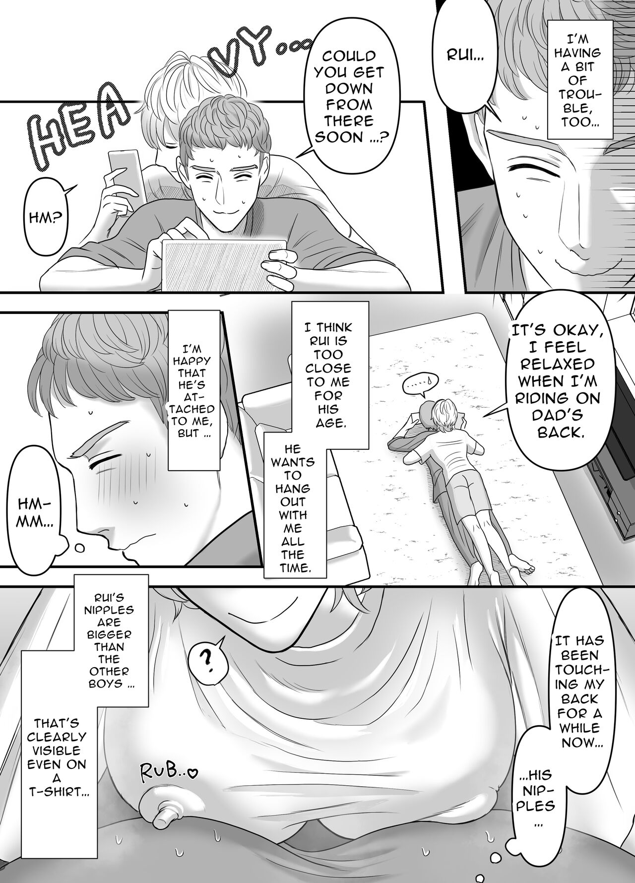 A story about crossing the line with a son who loves his dad page 4 full