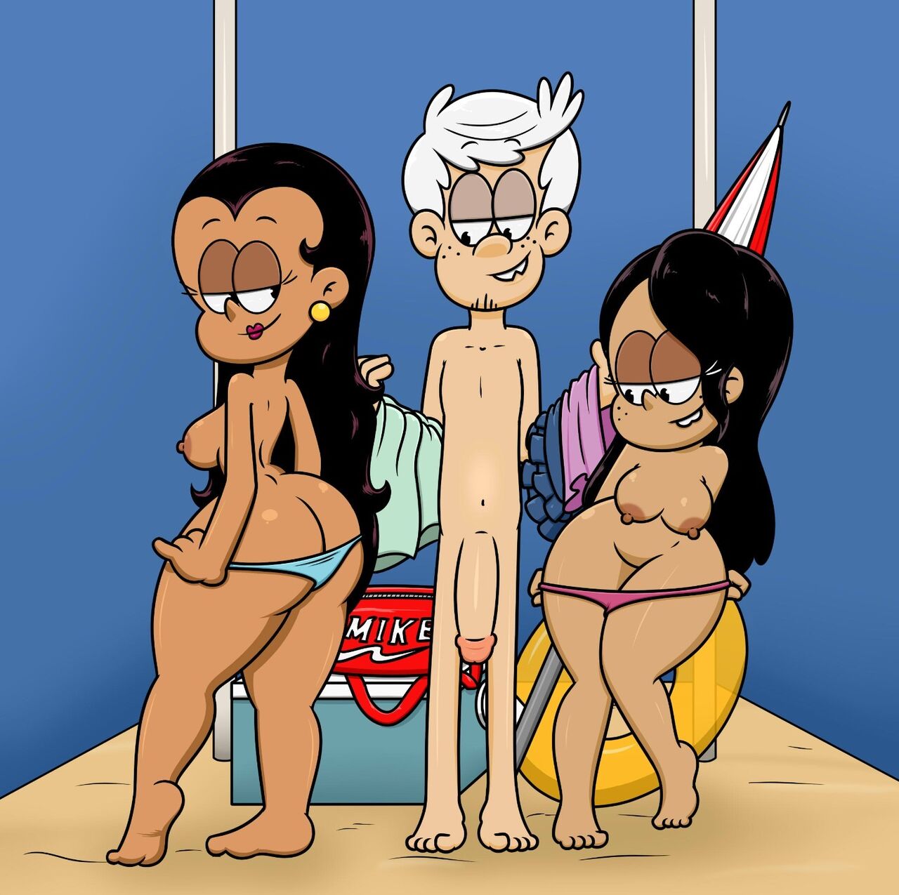 Carlota, Ronnie Anne & Lincoln at the beach page 1 full