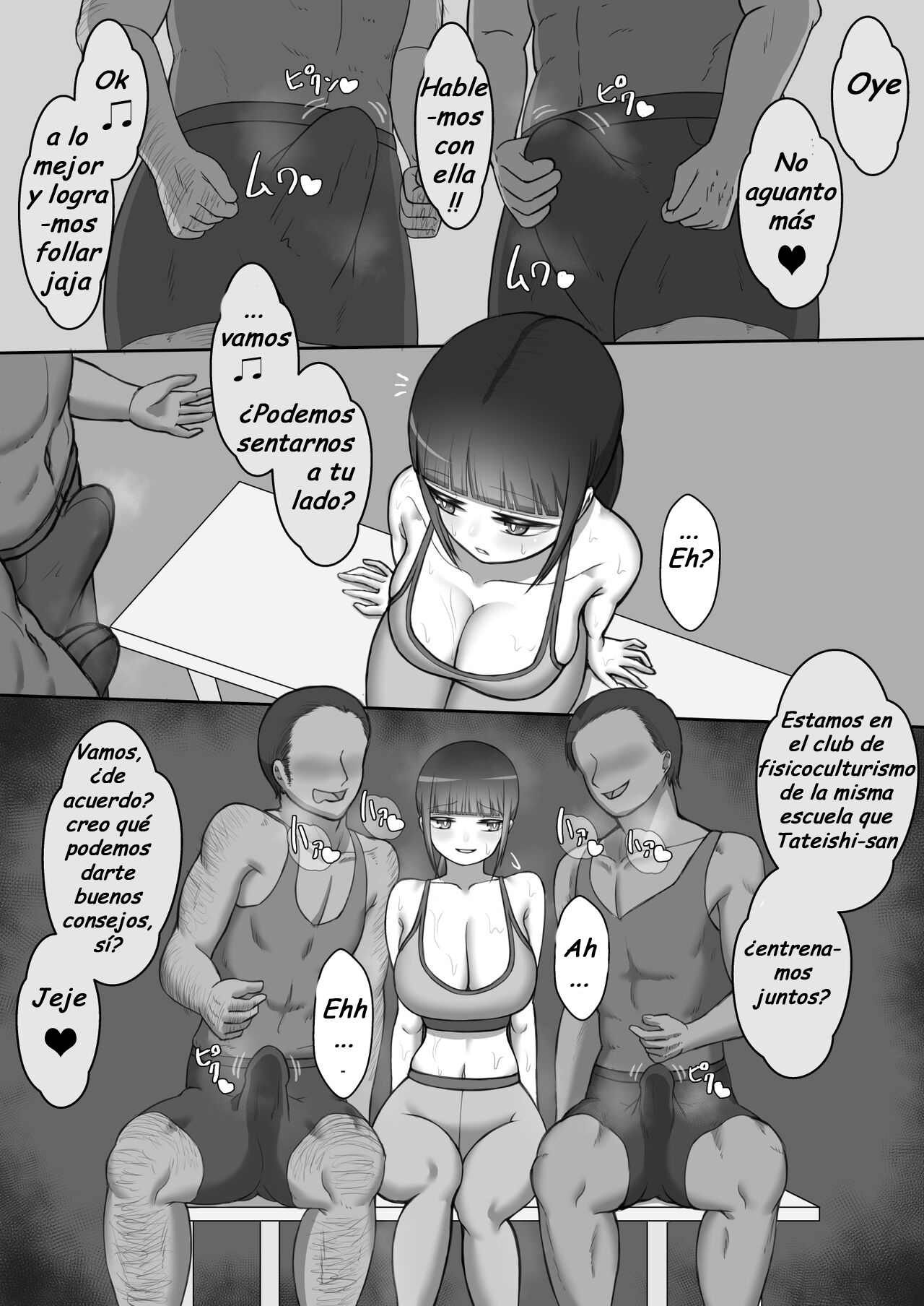 Kanojo wa Nerewareteiru - La vida diaria de Hinako 1 - Gimnasio page 3 full