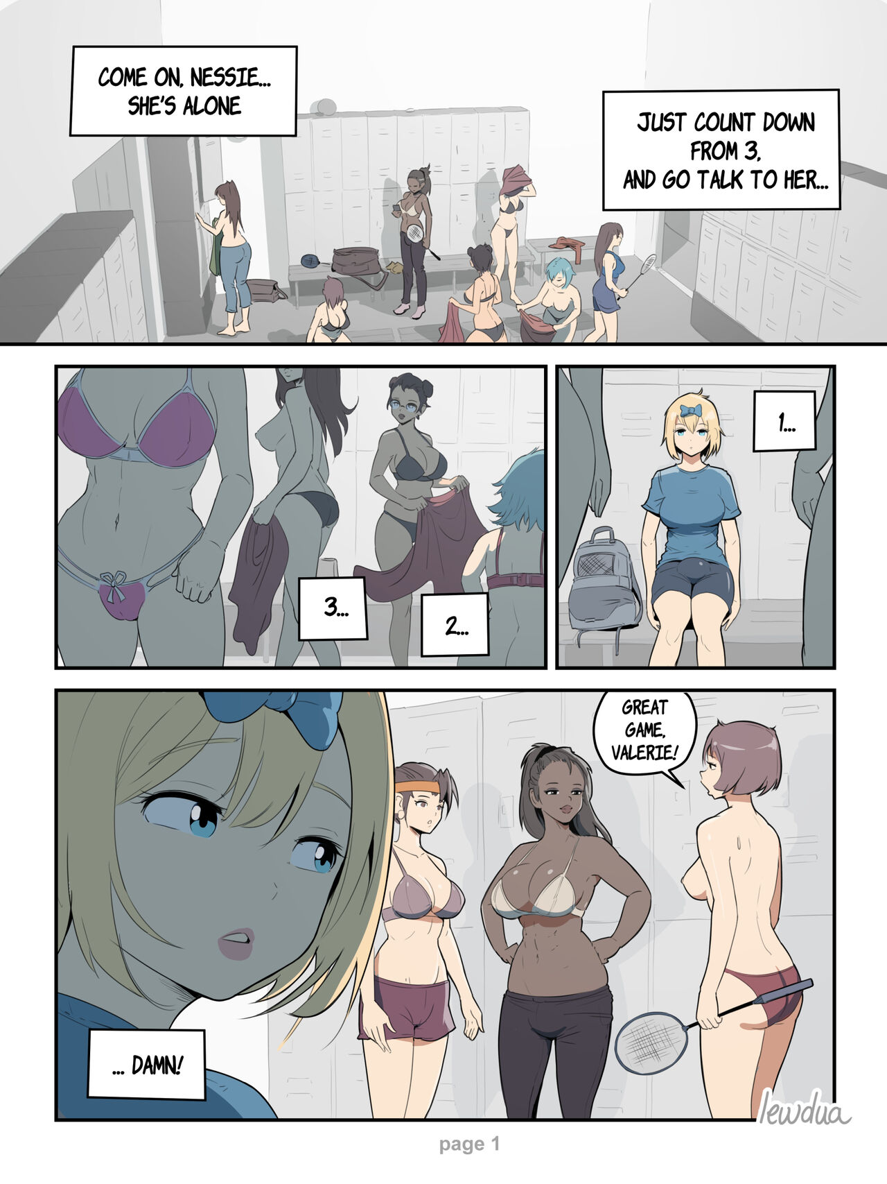 Lewdua - Locker Room - Nessie And Valerie page 1 full