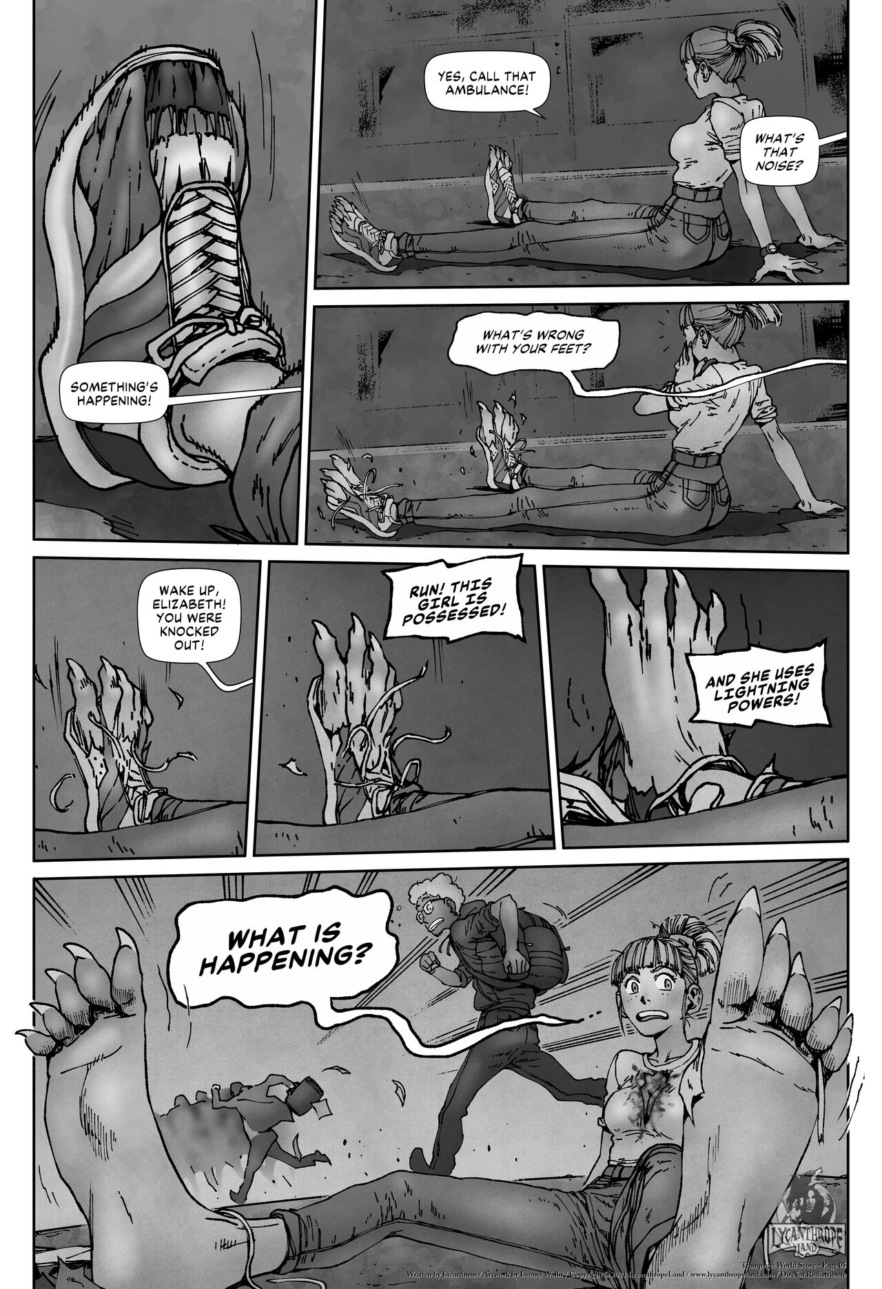 Trampage: World Score - BW page 5 full