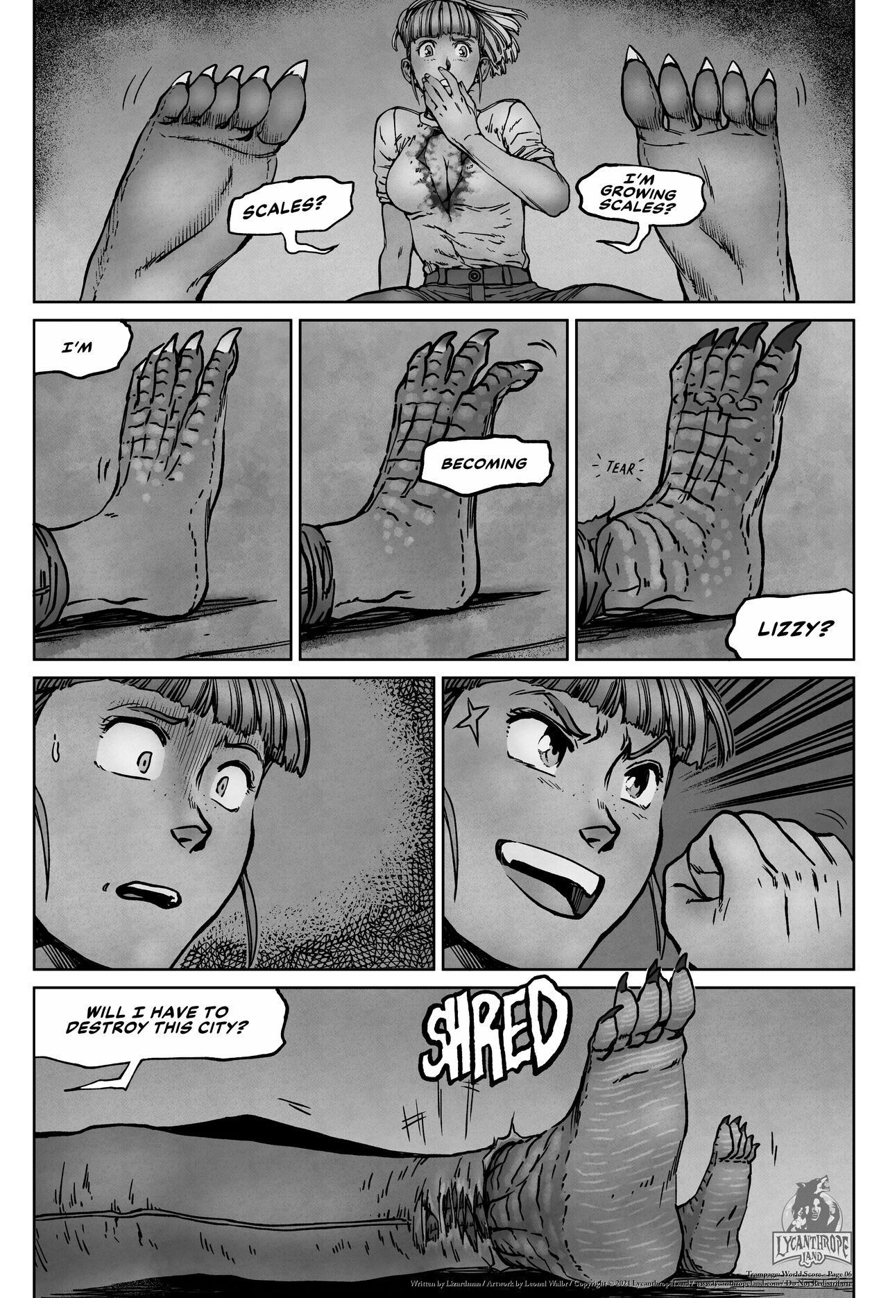 Trampage: World Score - BW page 6 full